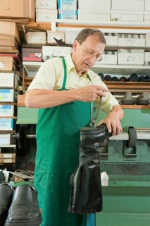 Obercunnersdorf in Upper Lusatia, master shoemaker Wolfgang Schwope