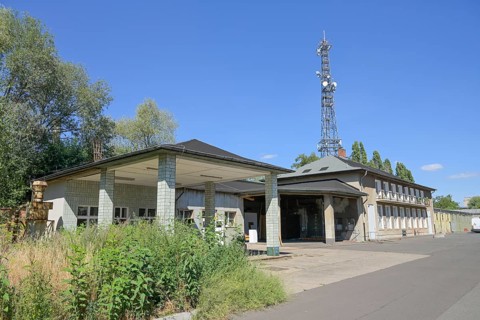 Motor pool, Herzbergstraße, Lichtenberg, Berlin, Germany, Europe