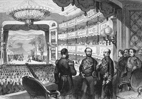 Events in Spain, a performance at the theatre theatre de loriente, in Madrid, Enrico Tamberlick