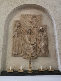 Interior of the monastery church, Albert-Boßlet-Kirche, Christ the Saviour Church,