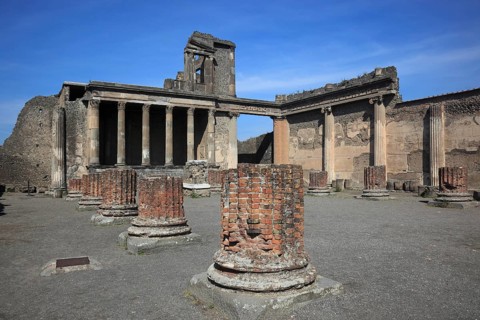 The Basilica, Seat of the Court, Pompeii, Campania, Italy, Europe