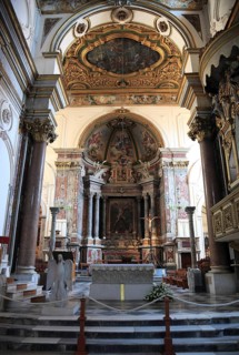 Interior view of the Cathedral Cattedrale di Sant' Andrea, Amalfi, Campania, ItalyAmalfi, Italy,