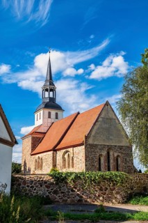 Lübbersdorf Village Church, Galenbeck, Mecklenburg-Western Pomerania, Germany, Europe