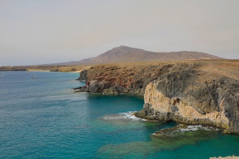 Papagayo Beach in Los Ajaches National Park, Lanzarote, Canary Islands, Spain, Europe