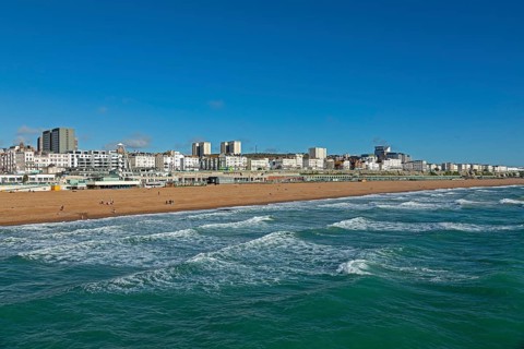 Seafront, Sea, Beach, Brighton, East Sussex, England, United Kingdom, Europe