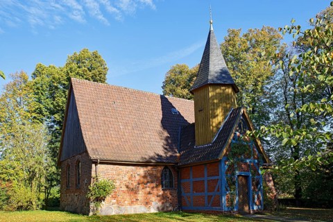 Historic St. John's Chapel, European Route of Brick Gothic, Adendorf, Lüneburg County, Lower