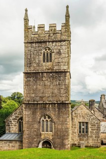 Church in Lanhydrock House and Garden, Bodmin, Cornwall, England, UK