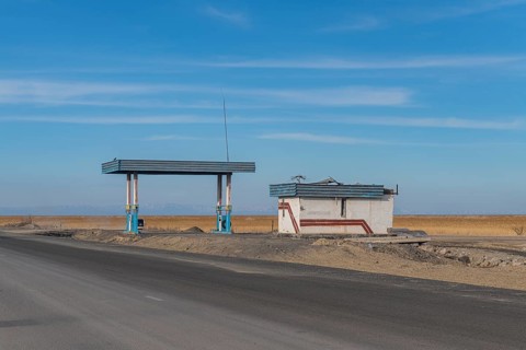 Remote gas station, eastern Kazakhstan