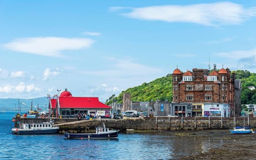 Oban Bay and Marina, Oban, Argyll and Bute, Scotland, UK
