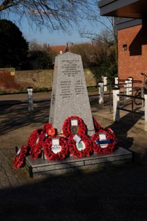 Second World War (1939-45) memorial monument erected in 2004, Saxmundham, Suffolk, England, UK