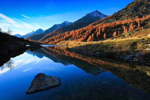 Grundsee, Lötschental, Valais, Switzerland, Europe