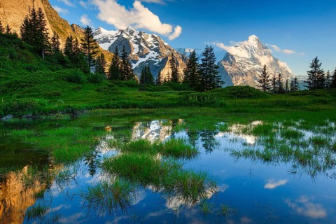 Eiger, Mönch, Bernese Oberland, Switzerland, Europe