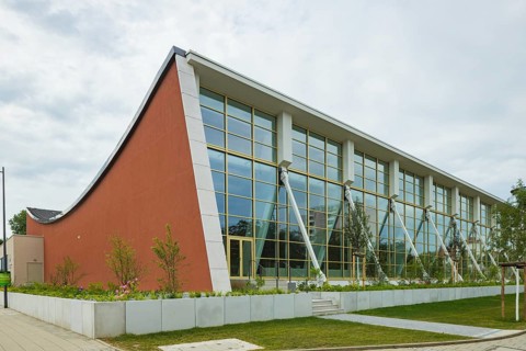Swimming and diving hall Freiberger Platz