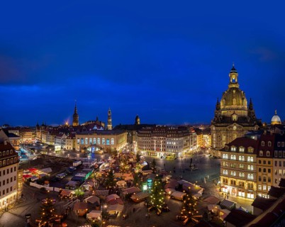 Christmas market on Dresden's Neumarkt square