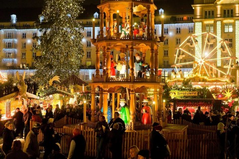 The Striezelmarkt, which has been held since 1434, is the oldest Christmas market in Germany and