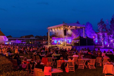 The Seebühne Dresden a new place for art, culture and enjoyment. On the Seebühne in the