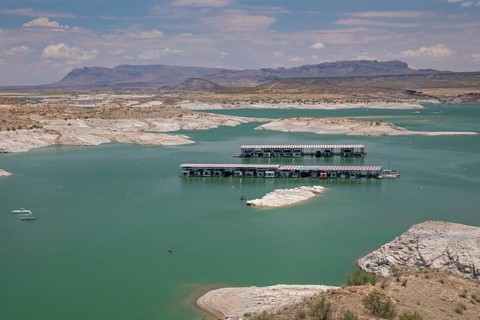 Truth or Consequences, New Mexico, The Elephant Butte reservoir on the Rio Grande holds water for