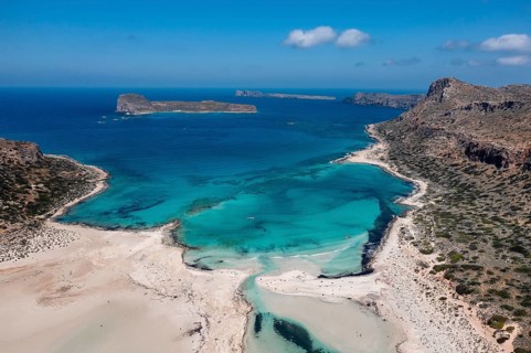Balos Beach and Bay, Gramvousa Peninsula, Crete, Greece, Gramvousa, Crete, Greece, Europe