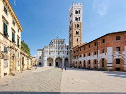 Cathedral, Cathedral di San Martino also Duomo di Lucca, Piazza San Martino, Lucca, Tuscany, Italy,