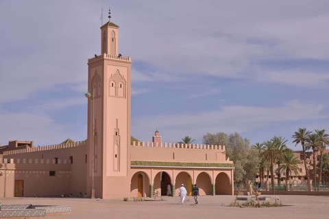 Mosque, Tamegroute, Souss-Massa-Draa region, Morocco, Africa