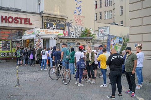 Mustafa's Gemüse Kebap, Mehringdamm, Kreuzberg, Berlin, Germany, Europe