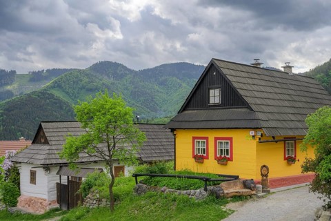 Vlkolinec Village, Unesco World Heritage Site, Ružomberok, Žilinský kraj, Slovakia, Europe