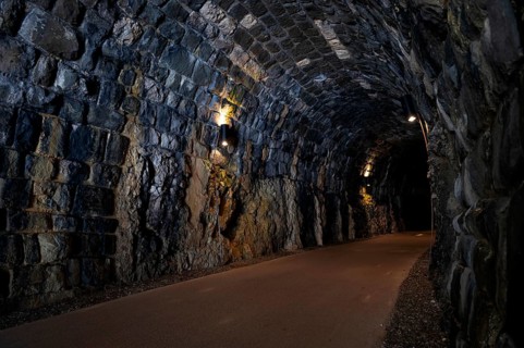 Historic tunnel of the Gardena Railway, Army Field Railway, Museum, Saint Christina, Santa