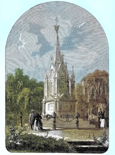 Monument in the arboretum to the Hanoverians killed in the Battle of Langensalza on 27 June 1866