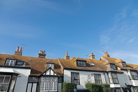 Roofs and Chimneys, Rye, East Sussex, England, United Kingdom, Europe