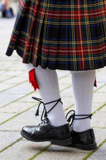 Sheaths, stockings, kilt, Sigmaringen, Baden-Württemberg, Germany, Europe