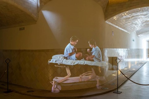 Video projection in the Historic Hospital Complex of the Hospital de la Santa Creu i Sant Pau,