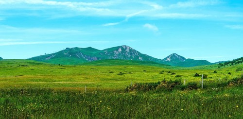 Sancy Massif. Auvergne volcanoes natural park. Puy-de-Dome department. Auvergne-Rhone-Alpes. France