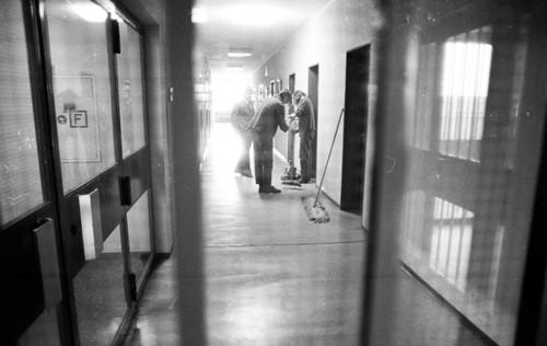 The correctional institution (JVA) in Iserlohn-Drueplingsen, here on 20 January 1975, is a juvenile