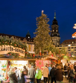 The Striezelmarkt, which has been held since 1434, is the oldest Christmas market in Germany and