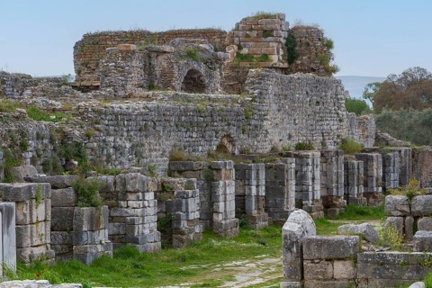 Faustina Baths, ancient city of Miletus, Miletus, Aydin Province, Aegean Region, Turkey, Asia