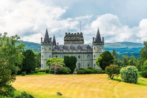 Inveraray Castle, Clan Campbell, Loch Fyne, Argyll, Scotland, UK