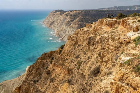 The cliffs of Cape Aspro near Pissouri, Cyprus, Europe