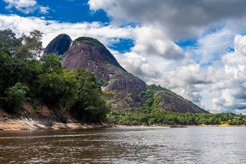 Huge granite hills, Cerros de Mavecure, Eastern Colombia
