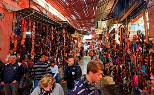 Morocco, Djemaa El Fna Square, Marrakech, Souks, Africa