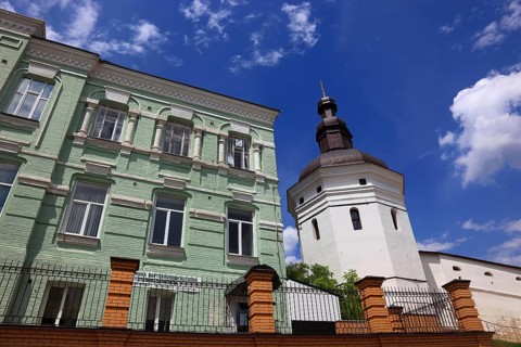 Part of the Kiev Cave Monastery, Holy Mary Ascension Monastery, Pecherskaya Lavra, Kiev, Ukraine,