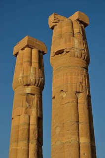 Columns, Temple of Amun, Soleb, Northern state, Nubia, Sudan, Africa