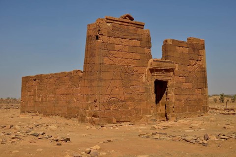 Lion Temple for the lion-deity Apedemak, Naga, Nubia, Nahr an-Nil, Sudan, Africa
