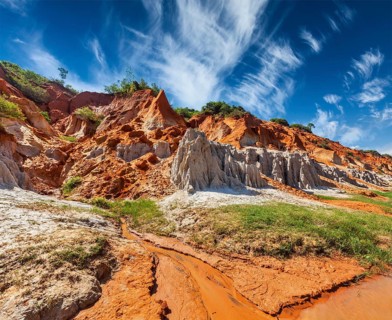 Fairy Stream Suoi Tien, Mui Ne, Vietnam. One of the tourist attractions in Mui Ne
