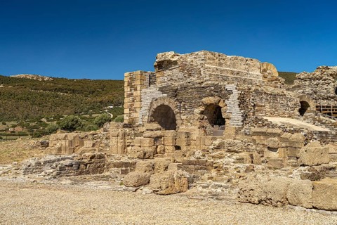 Roman ruins of Baelo Claudia in Bolonia, Tarifa, Costa de la Luz, Andalucia, Spain, Europe