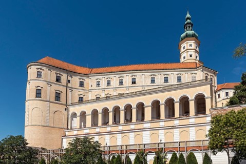 Mikulov Castle gardens, Czech Republic, Europe