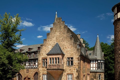 German House, the former residence of the Teutonic Order, now used by the university, Marburg an