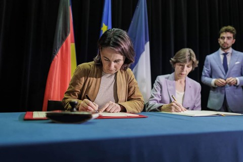 Annalena Bärbock (Bündnis 90 Die Grünen), Federal Minister for Foreign Affairs, and Catherine