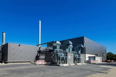 The MVV Dresden GmbH fermentation plant built in 2017. Every year, 25, 000 tonnes of biowaste from
