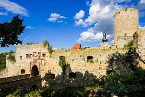 Querfurt Castle is located in the town of Querfurt in Saalekreis, Saxony-Anhalt. The hilltop castle
