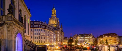 Christmas market on Dresden's Neumarkt square